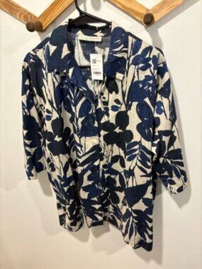 NWT Bryn Walker Anelli Cotton Nola Shirt - Medium (Fits like XXL) - Oversized
